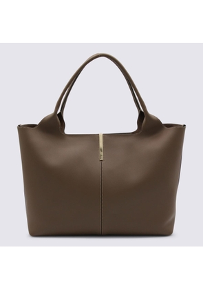 Tods Brown Leather Top Handle Bag