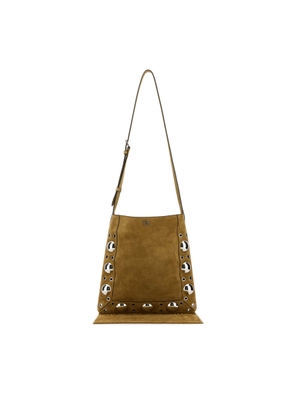 Valentino Garavani Beige Suede Nellcote Crossbody Bag