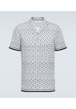 Orlebar Brown Hibbert floral bowling shirt