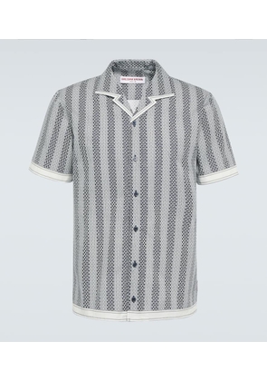 Orlebar Brown Hibbert floral cotton bowling shirt