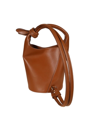 Jacquemus Logo Plaque Knot-detailed Top Handle Bag