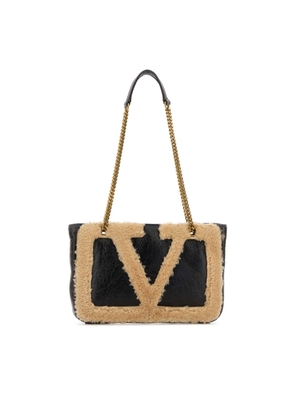 Valentino Garavani Two-Tone Leather Viva Superstar Shoulder Bag