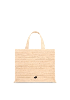 Patou Jp Raffia Tote Bag