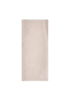 Emporio Armani Jacquard Frayed Edge Scarf