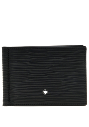 Montblanc Meisterstuck 6cc Black Leather 4810 Wallet With Money Clip