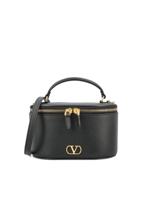 Valentino Garavani Vlogo Signature Leather Vanity Case