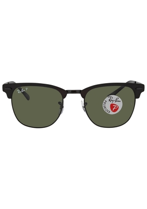 Ray Ban Clubmaster Metal Polarized Green Classic G-15 Unisex Sunglasses RB3716 186/58 51