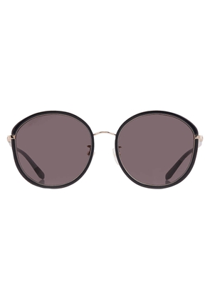 Ferragamo Grey Oval Ladies Sunglasses SF250SA 733 57