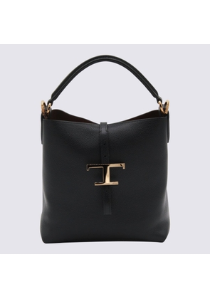 Tods Black Leather Top Handle Bag