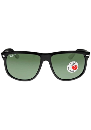 Ray Ban Boyfriend Polarized Green Rectangular Mens Sunglasses RB4147 601/58 60