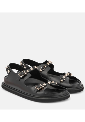 Valentino Garavani Rockstud leather flat sandals