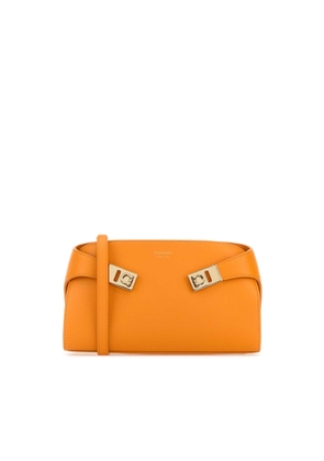 Ferragamo Orange Leather Crossbody Bag