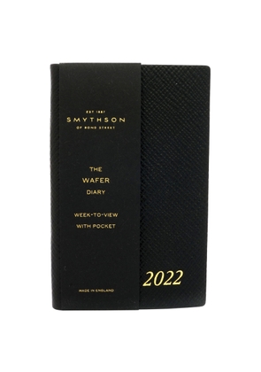 Smythson Black 2022 Wafer Diary With Pocket