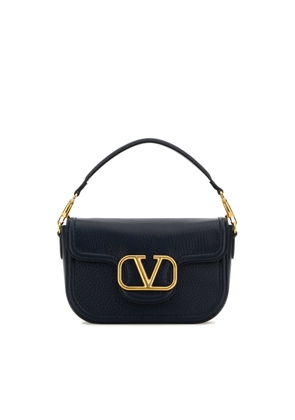Valentino Garavani Midnight Blue Leather Alltime Shoulder Bag