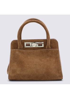 Fabiana Filippi Brown Leather Top Handle Bag