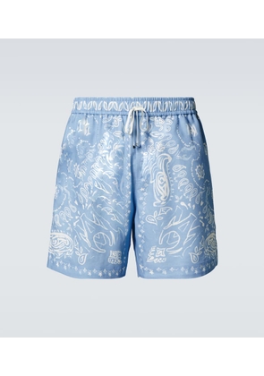 Amiri Bandana cotton-blend shorts