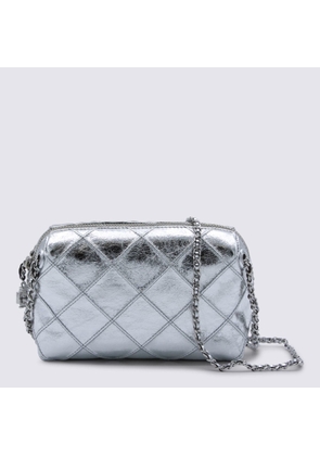 Tory Burch Silver Leather Crossbody Bag