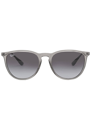 Ray Ban Erika Light Grey Gradient Dark Grey Round Ladies Sunglasses RB4171 65138G 54