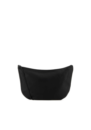 The Row Black Leather Izzy Crossbody Bag