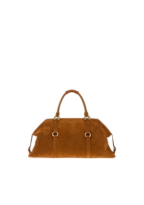 Alexander Mcqueen Caramel Suede Farringdon Maxi Handbag