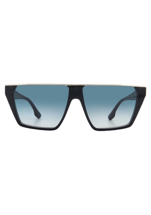 Victoria Beckham Blue Gradient Browline Ladies Sunglasses VB683S 415 58