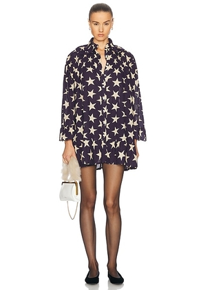 BODE Starry Dress in Navy - Blue. Size S (also in XS).