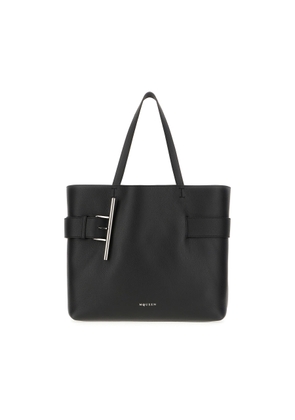 Alexander McQueen Black Leather Shopping Bag