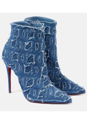 Christian Louboutin So Kate 100 denim pumps