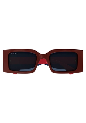 Gucci Grey Rectangular Ladies Sunglasses GG1860S 003 52