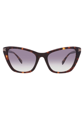 Marc Jacobs Grey Azure Cat Eye Ladies Sunglasses MJ 1095/S 0086/GB 53