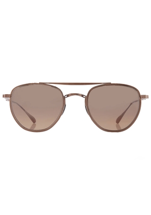 Mr. Leight ROKU II S Smokey Pilot Titanium Sunglasses ML4015 BBZ-PYR/SMKY 48