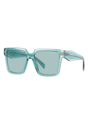 Prada Blue Square Ladies Sunglasses PR 24ZS 15I02F 56