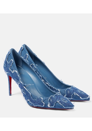 Christian Louboutin Kate 85 denim pumps