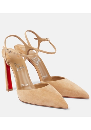 Christian Louboutin Condora Riviera 100 suede slingback pumps