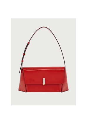 Ferragamo Red Geometric Shoulder Bag (M)
