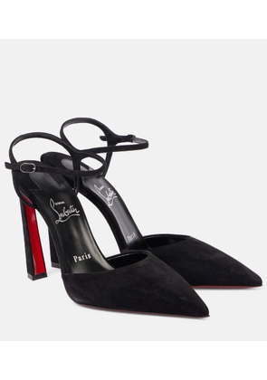 Christian Louboutin Condora Riviera 100 suede slingback pumps