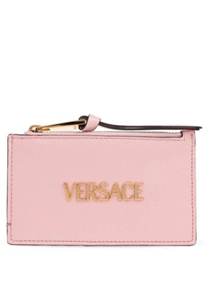 Versace Tag Nappa Logo Card Holder