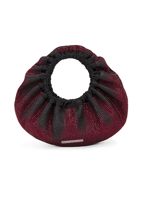 Alexander Wang Crescent Mini Top Handle Bag in Black & Burnt Cherry - Red. Size all.