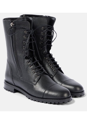 Manolo Blahnik Lugata leather lace-up boots