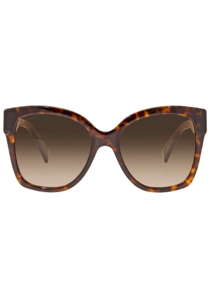 Gucci Brown Shaded Butterfly Ladies Sunglasses GG0459S 002 54