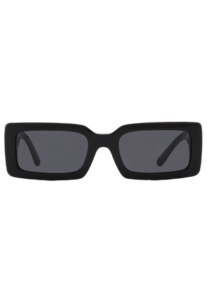 Dolce and Gabbana Dark Grey Rectangular Ladies Sunglasses DG4416 501/87 53