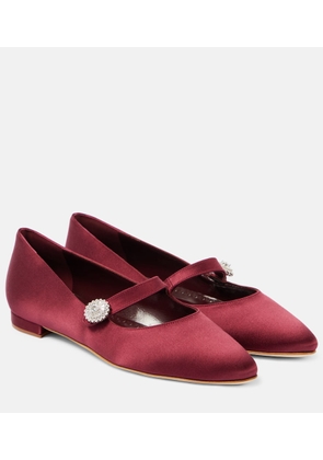 Manolo Blahnik Marijanaflat embellished Mary Jane flats