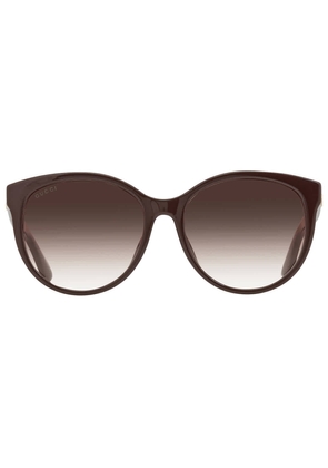 Gucci Brown Gradient Cat Eye Ladies Sunglasses GG0636SK 003 56