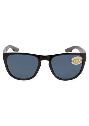 Costa Del Mar Irie Gray Polarized Polycarbonate 580P Aviator Unisex Sunglasses 6S9082 908203 55