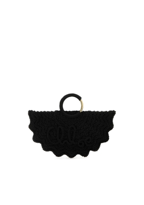 Chloé Black Fabric Small Bracelet Paravent Handbag