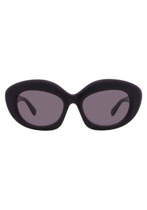 Loewe CURVY Smoke Cat Eye Ladies Sunglasses LW40153F 01A 54