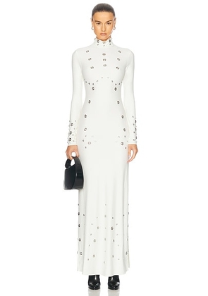 Coperni Snaps Dress in White - White. Size 36 (also in ).