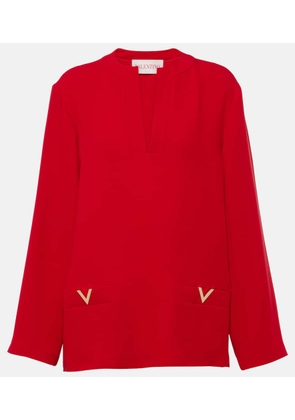 Valentino VGold Cady Couture silk top