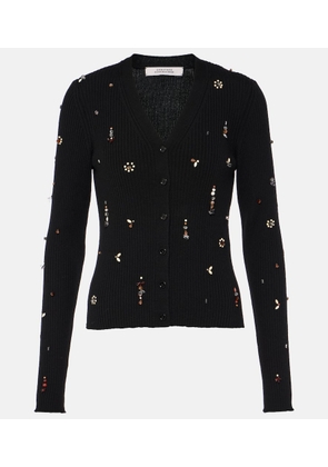 Dorothee Schumacher Embellished Merino embellished wool cardigan