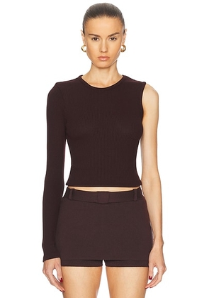 Citizens of Humanity Fellina One Sleeve in Burgundy - Burgundy. Size XS (also in ).